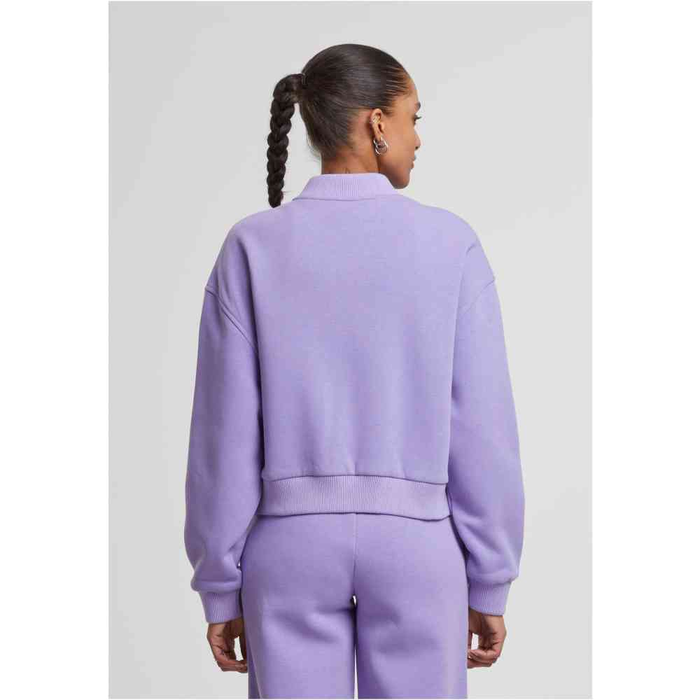 Urban Classics - Short Sweat Zip Sweater - Lilac